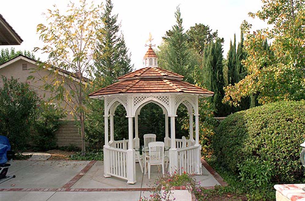 Gazebo with Weather Vane