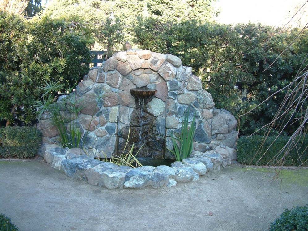 Water Feature Encased in Stone