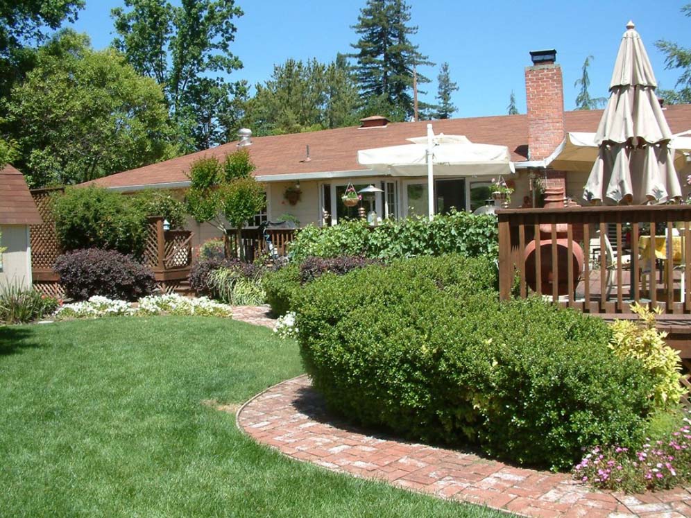 Deck Overlooks Garden