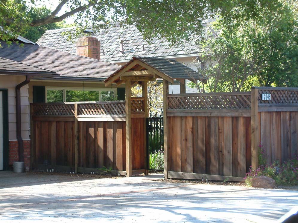 Fence with Fun Entry Gate